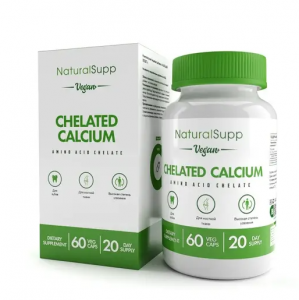 NaturalSupp Сhelated Calcium 60 vcaps / Кальций 