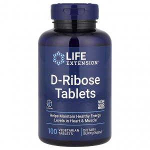 Life Extension D-Ribose 100 tabs / Общее укрепление организма