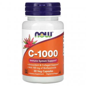NOW Vitamin C-1000 30 vcaps / Витамин C