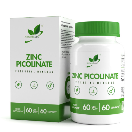 NaturalSupp Zinc Picolinate 60 vcaps / Цинк
