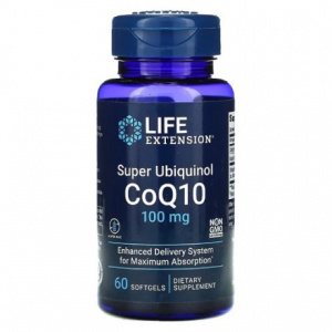 Life Extension Super Ubiquinol CoQ10 100 mg 60 caps / Коэнзим Q10