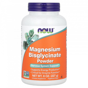 NOW Magnesium Bisglycinate Powder 227 g / Магний