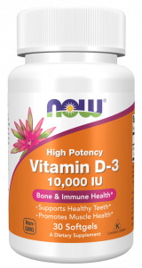 NOW Vitamin D3 10000 IU 30 soft / Витамин Д3