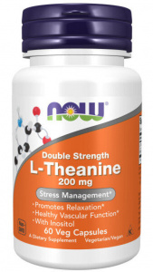 NOW L-Theanin 200 mg 60 vcaps / Теанин 