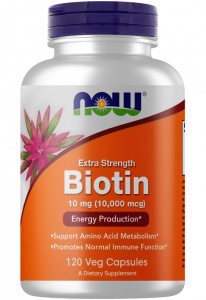 NOW Biotin 10000 mcg 120 caps / Витамин В7 Биотин*