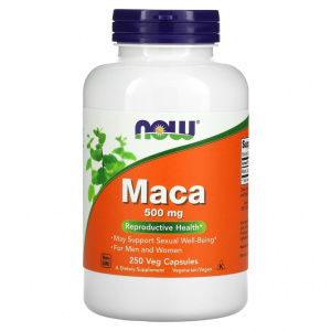 NOW Maca 500 mg 250 caps / Общее укрепление организма