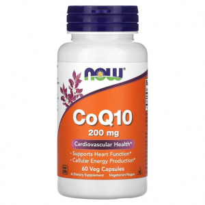NOW CoQ10 200 mg 60 soft / Коэнзим Q10