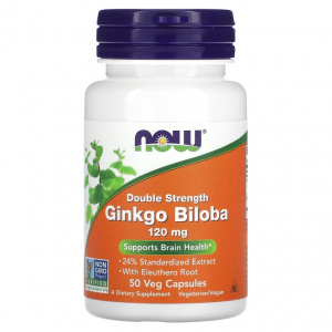 NOW Ginkgo Biloba 120 mg 50 vcaps / Гинкго Билоба