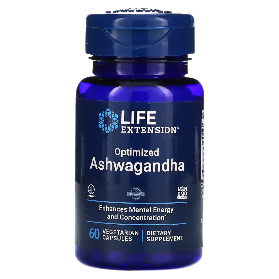 Купить life extension ashwagandha 60 caps / ашваганда  | Life