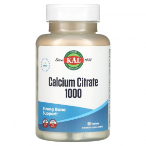 KAL Calcium Citrate 1000 mg 90 tabs / Кальций