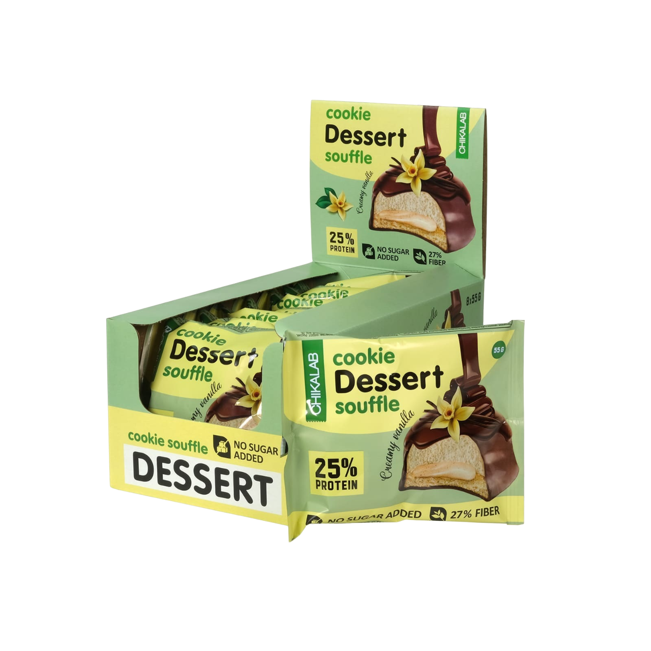 Купить chikalab cookie dessert souffle 55 g / печенье  | Life