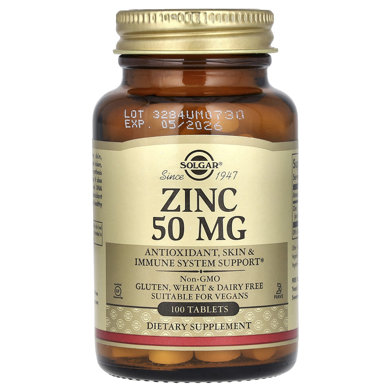 Solgar Zinc 50 mg 100 tabs / Цинк