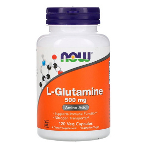 NOW L-Glutamine 500 mg 120 caps / Глутамин