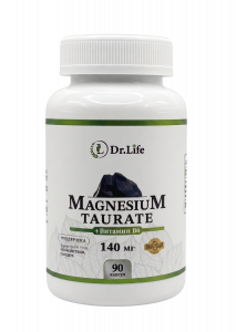 Dr.Life Magnesium Taurate + B6 90 caps / Магний