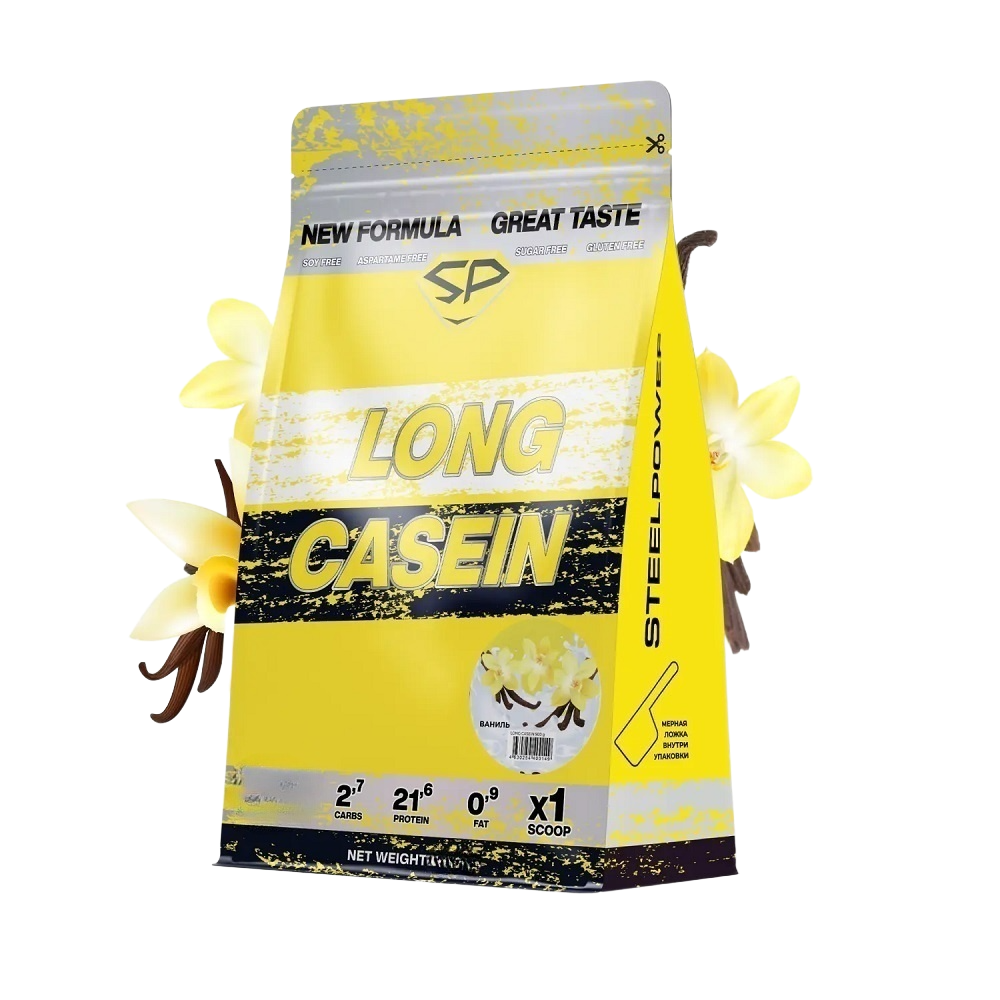 Купить steel power long casein 450g (пакет) / казеин | Life