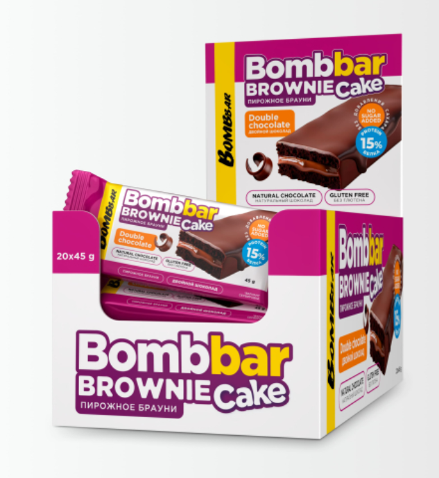 Купить bombbar brownie cake 45 g / пирожное | Life