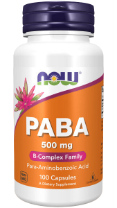 NOW Paba 500 mg 100 caps / Витамин B10 