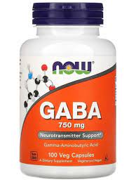 NOW GABA 750 mg 100 caps / ГАБА 