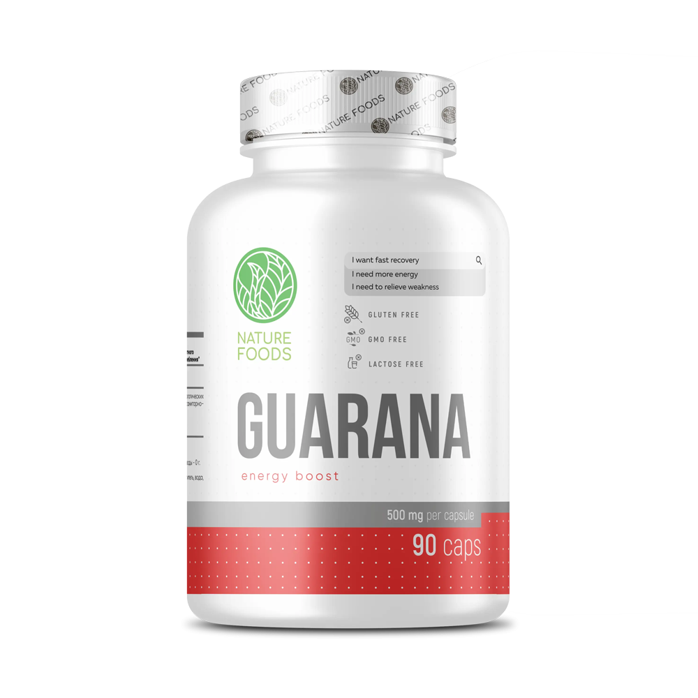 Купить nature foods guarana 90 caps / гуарана  | Life
