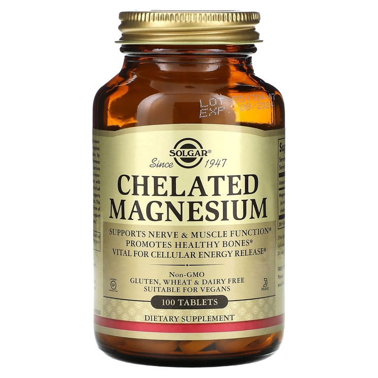 Solgar Chelated Magnesium 100 mg 100 tabs / Магний