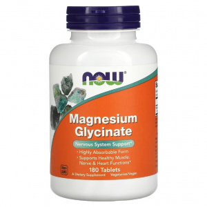 NOW Magnesium Glycinate 180tab / Магний 
