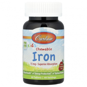 Carlson Labs Kids Iron 60 tabs / Железо для детей