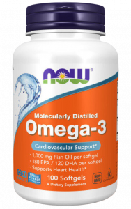 NOW Omega-3 1000 mg 100 soft / Омега-3 