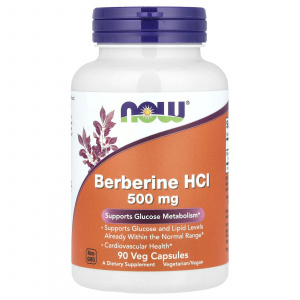 NOW Berberine HCL 500 mg 90 vcaps / Берберин