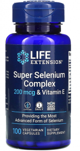 Life Extension Super Selenium complex 200mcg 100 vcaps / Селен 