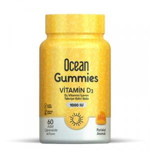 Orzax Ocean D3 1000 IU 60 Gummies / Витамин Д для детей 