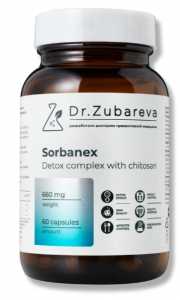Dr.Zubareva Sorbanex (детокс-комплекс с хитозаном) 60 caps / Общее укрепление организма 