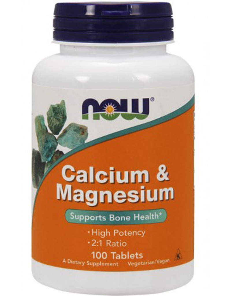 NOW Calcium & Magnesium 100 tabs / Кальций*