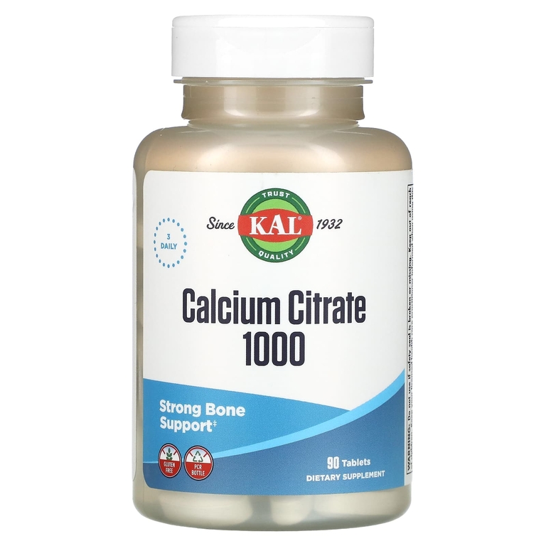 KAL Calcium Citrate 1000 mg 90 tabs / Кальций