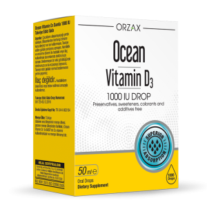 Orzax Ocean Vitamin D3 1000 IU drop 50 ml / Витамин Д3 