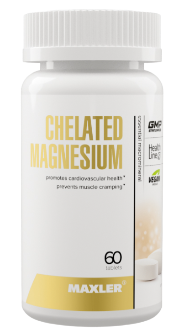 Maxler Chelated Magnesium 60 tabs / Магний 