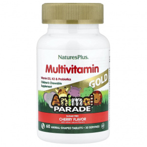 Nature's Plus Animal Parade Gold 60 tabs / Мультивитамины для детей*
