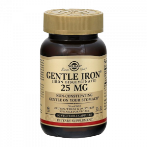 Solgar Gentle Iron 25 mg 90 caps / Железо