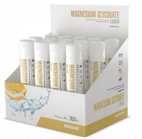 Maxler Magnesium Glycinate Liquid 14 amp / Магний 