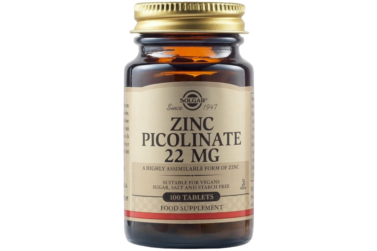 Solgar Zinc Picolinate 22 mg 100 tabs / Цинк