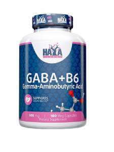 Haya Labs GABA + B-6 500 mg 100 vcaps / GABA