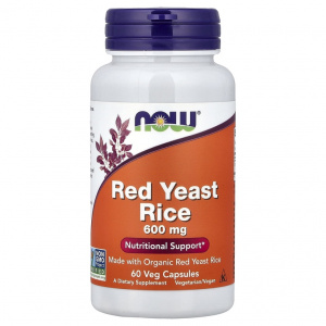 NOW Red Yeast 60 vcaps / Общее укрепление организма