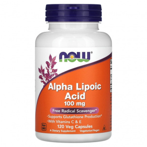 Now Alpha Lipoic Acid 100 mg 120 vcaps / Альфа-липоевая кислота
