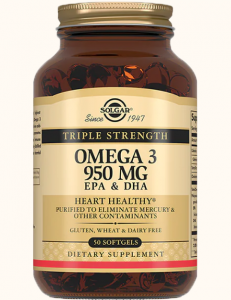 Solgar Omega-3 950 mg 50 soft / Рыбий жир
