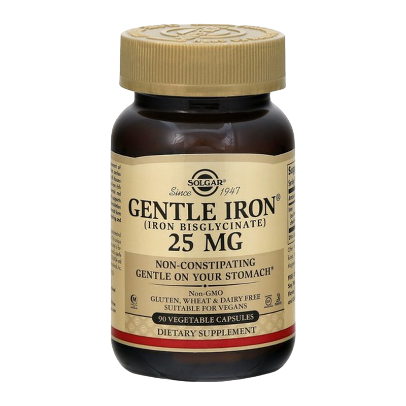 Solgar Gentle Iron 25 mg 90 caps / Железо