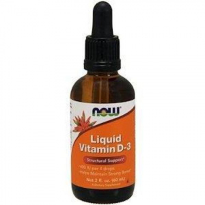 Now Liquid Vitamin D-3 400 IU 59 мл / Витамин Д3 