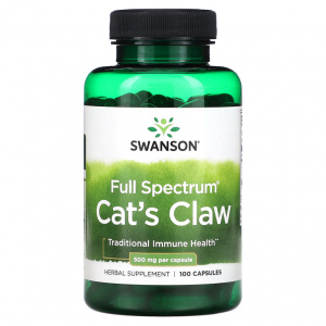 Swanson Cat's Claw 500 mg 100 caps / Общее укрепление организма