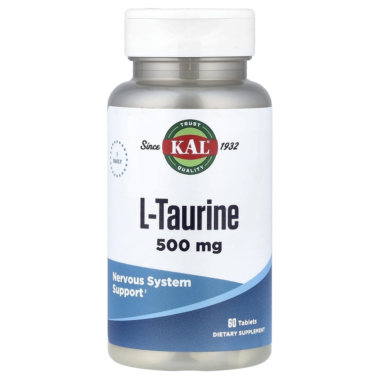 Купить kal l-taurine 500 mg 60 tabs / таурин | Life