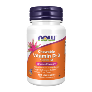 NOW Vitamin D-3 1000iu 180 chewable / Витамин Д3 