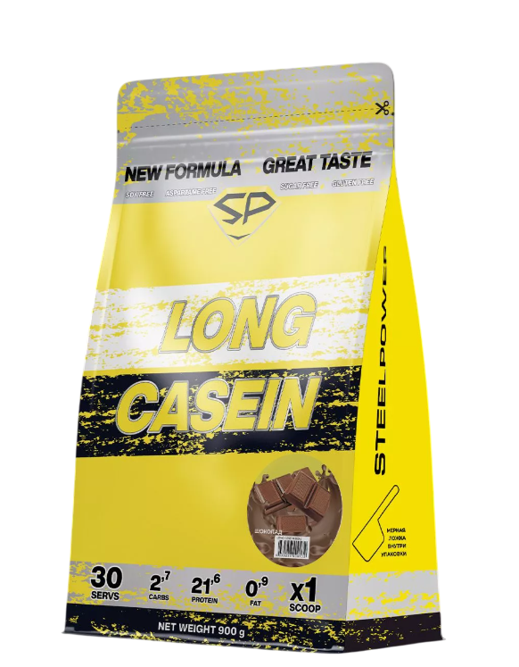 Купить steel power long casein 900g (пакет) / казеин  | Life