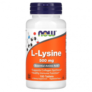 NOW L-Lysine 500 mg 100 tabs / Лизин